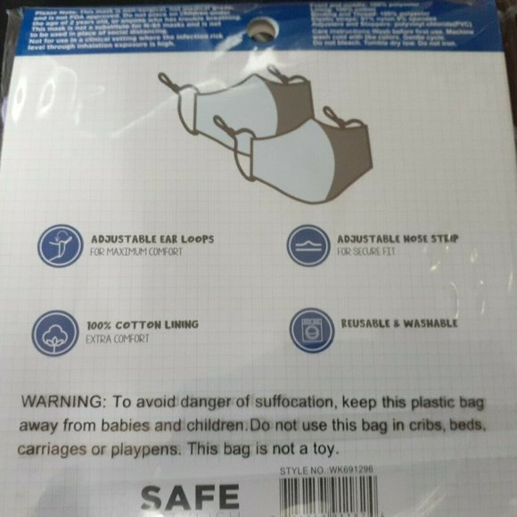 Breasy Kids Face Mask Action Hero Adjustable 2pk - Picture 2 of 2